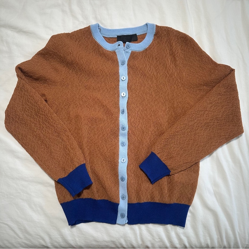 Zara Colour-Block Cardigan View 2